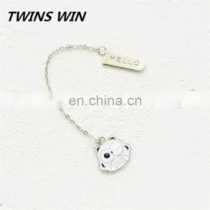 Free Samples Japan School Popular Stationery Promotional Gift Design Cartoon Owl Shaped Magnet Bookmark Metal thumbnail-3