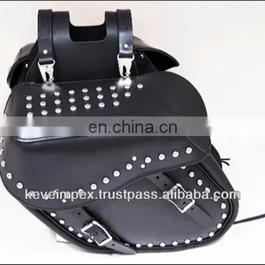 Top Quality Motorcycle Leather Saddle Bag Genuine Leather Saddle Bag Bags Hand Bag 2017 thumbnail-1