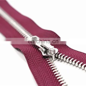 Close-End Metal Zippers With Pearl Slider, Multi-color #5 Zippers For DIY Sewing 9 Colors Available thumbnail-5