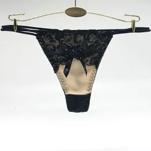 Yun Meng Ni Sexy Underwear Hot Sale Grils G-String Elasticity Nylon Thongs For Women thumbnail-3