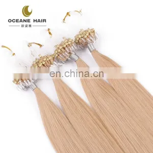 Brazilian Micro Ring Loop Hair Extensions Thick Soft Nano Hair Nano Ring Hair Extension thumbnail-2