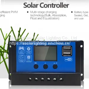 24v 48v 50a 30a 10a Smart Usb All in One Solar Charge Controller thumbnail-2