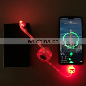 2020 New Trending LED Flowing Light Magnetic Charging Cable Cellphone Fast Charging Cord Micro USB Cable Charger Data Cable Line thumbnail-3