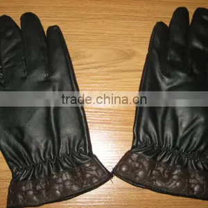 Genuine Lambskin Men's Driving Gloves Warm and Antislip Gloves thumbnail-6