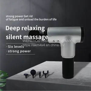 Electric Muscle Massager Therapy Fascia Massage Gun Deep Vibration Muscle Relaxation Fitness Equipment With 4 Massage Heads thumbnail-4