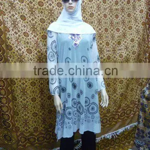 C206 Popular Arabian Islamic Muslim Abaya With Caps thumbnail-1