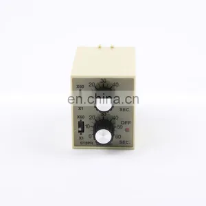 ST3PR Electrical Time Relay Counter Relays Knob Timer Relay With Socket Base Programme Twin Timer thumbnail-2