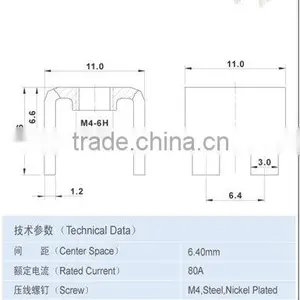 Brass Terminal 6.40*9.80mm Terminal Accessories Terminal Accessories thumbnail-2