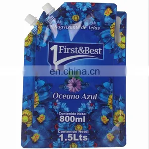 High Quality Customized Reusable Ziplock Doypack Juice Packaging Spout Pouch thumbnail-5