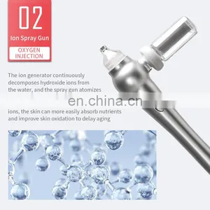 Hydrogen Oxygen Micro-engraving Instrument 9 IN 1 H2O2 Oxygen Jet Peel Machine EMS Deep Cleansing Hydrating Small Bubbles Device thumbnail-2