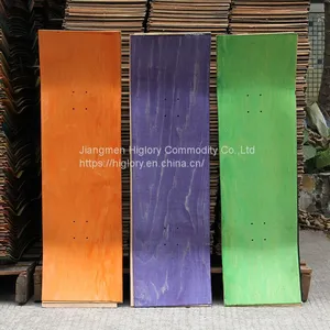 Hot Color Trend 2022 Color Dying Skate Board Decks 7 Ply 100% Canadian Maple Skateboard Decks thumbnail-5
