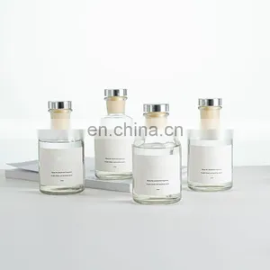 Customized With Gold Foil Box Flower Rattan Sticks 150ml Oil Refills Private Label Reed Diffuser thumbnail-4