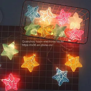 Wedding Star Lights Star String Light 10Ft 50 LED Star Fairy Lights Battery Operated Waterproof Indoor Outdoor Twinkle Christmas thumbnail-3