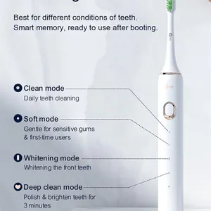 Infly PT02 White & Black Sonic Electric Toothbrush thumbnail-3