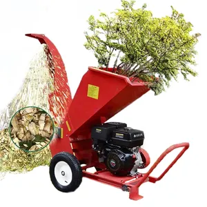Mobile Home Garden Shredder Wood Crusher Machine for Farm Orchard thumbnail-1