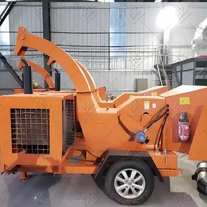 Diesel Portable Hydraulic Forestry Mulcher Drum Wood Chipper thumbnail-4