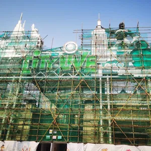 High-altitude Spider-man Rope Painting and Graffiti in Sanya, Hainan, Hand-painted Wall Beautification of Cooling Towers and Chimneys, Tunnel Wall Painting thumbnail-4
