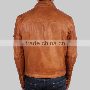 Classic Latest Fashion Genuine Men Leather Jacket Ackermans Brands thumbnail-5