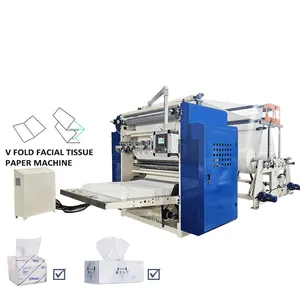 V Fold Fully Automatic Facial Tissue Face Tissue Paper Making Machine Manufacturer in China thumbnail-1