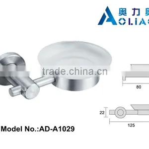 High Quality Bathroom Accessory Stainless Steel Single Bathroom Soap Dish Holder thumbnail-1
