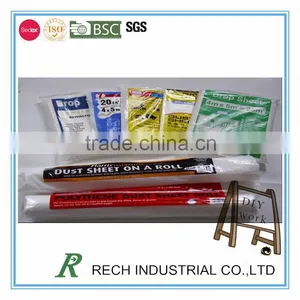 100% Clear Protection of Disposable Drop Cloth thumbnail-1