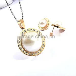 Latest Products In Market Pearl Earring Designs Jewerly Sets Women thumbnail-2