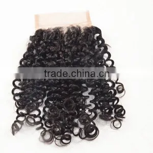 Brazilian Hair Kinky Curly Closure thumbnail-2