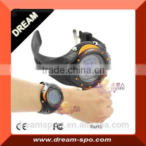 Wireless Heart Rate Monitor Chest Belt Wrist Pedometer Watch For Sports Running thumbnail-1