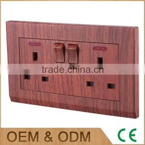 Double Square Shape New Design Wall Switch Socket, Wall Switch and Socket Quality Choice thumbnail-2