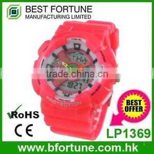 LP1369 Wholesale Plastic Trendy Sport Watch Men Digital thumbnail-1