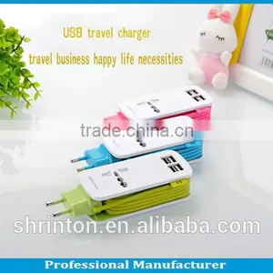 Portable High Speed 4.2 A EU UK USA AU Usb Travel Charger thumbnail-2