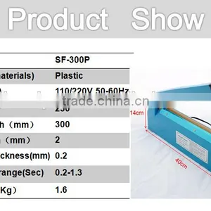 High Quality Plastic Bag Sealer Model SF300P for Home Use or Small Shop Quality Choice thumbnail-5