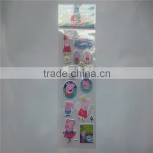 Pink Pig Sticker Manufacturer Three-dimensional Stereo 3 d Cartoon Bubble Stickers Fancy Reward Sticker Bubbles thumbnail-2