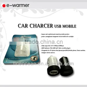 Car Charger USB Mobile Charger With One USB Port 5V 1A F5002-2 thumbnail-1