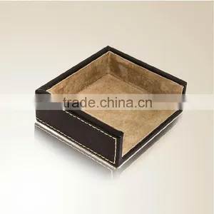 2015 New Arrival Fashion Business Office Faux Leather Notepad Box thumbnail-3