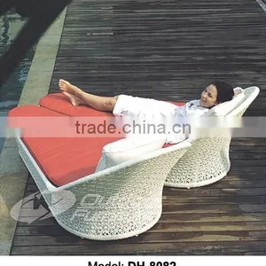 New Design Rattan Chaise Lounger thumbnail-1