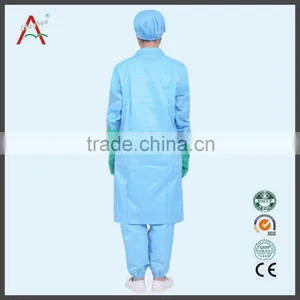 Women`s and Men`s Professional Blue ESD Lab Coats thumbnail-4