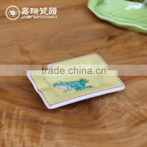 Portable Hand Painted Hotel Porcelain Ashtray Wholesale thumbnail-5