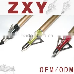 Sharp Hunting Arrowheads, Stainless Steel Arrow Tips Arrowheads Shape Like Buffalo 100 Grains Arrowheads thumbnail-1