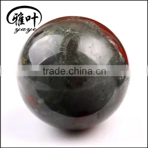Natural African Blood Stone 50mm Round Sphere Ball thumbnail-2