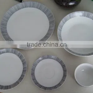 Catering Royal White Porcelain Dinnerware Sets thumbnail-1