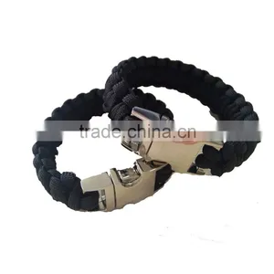Cool Nylon Military Camps Paracord Bracelet With Stainless Steel Buckle Wholesale thumbnail-5