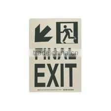 Glow-In-The Dark Aluminum Safety Guidance Sign thumbnail-1