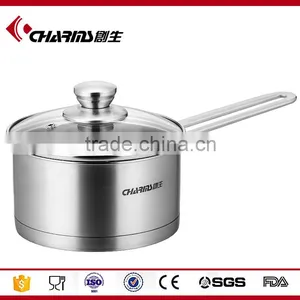 Small Single Handle Durable 304 Stainless Steel Milk Pot thumbnail-1