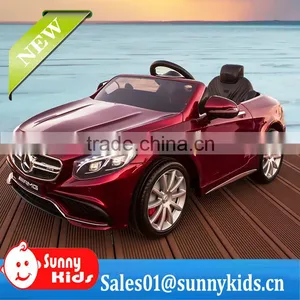 Licensed Mercedes Benz S63 Licensed Kids Electric Toy Ride on Car 12v Battery Powered thumbnail-1