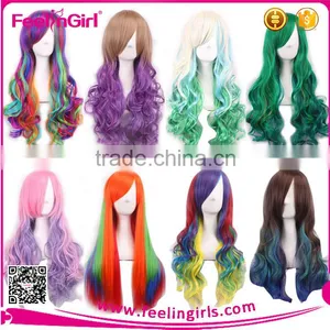 Exported Fancy Mixed Color Synthetic Cosplay Wigs Caps thumbnail-1
