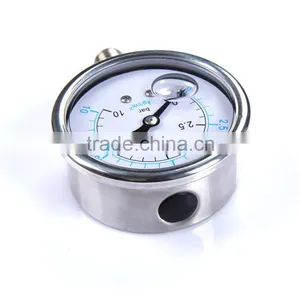 Glycerin Silicon Liquid Oil Filled Bourdon Tube Pressure Gauge thumbnail-3