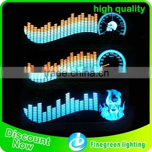 Waterproof Equalizer el Car Sticker Sound Activated Customized el Car Film EL Panel for Car thumbnail-1
