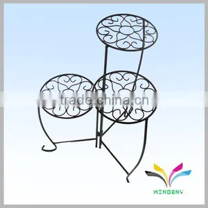 China Manufacturer Hot Sale High Quality Antique Fancy Decorative Metal Outdoor Garden Corner Flower Pot Stand thumbnail-6