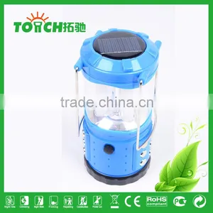 Blue Color Solar Lantern Outdoor Hiking Camping Light Multi Charge LED Lantern Lamp for Car Repairing thumbnail-3